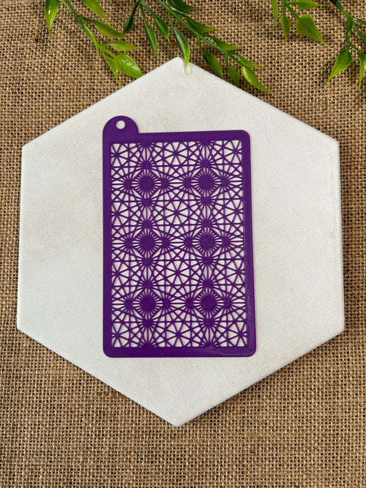 Geometric Fractal Stencil For Polymer Clay