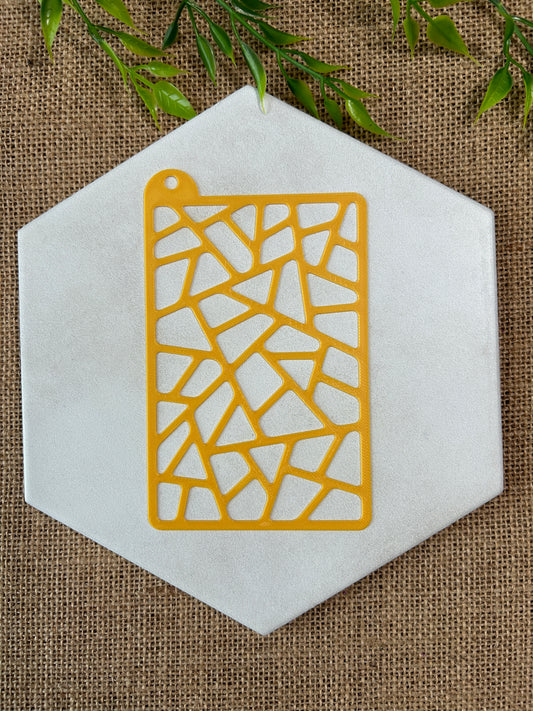 Stain Glass Stencil For Polymer Clay