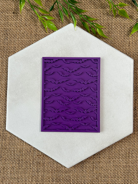 Going Batty Pattern Texture Stamp For Polymer Clay