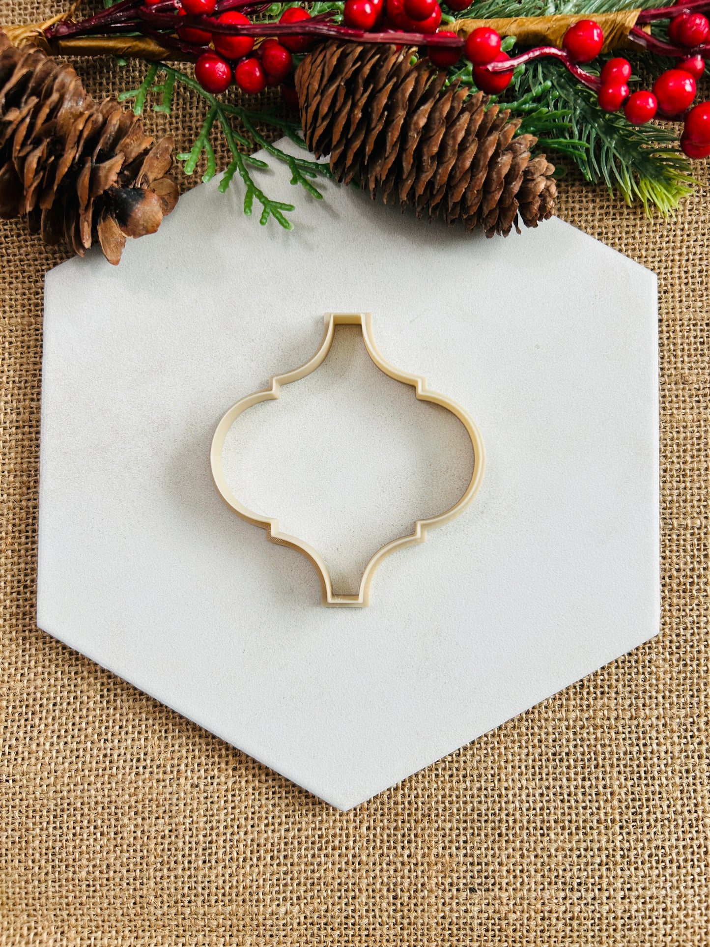 Arabesque Tile Ornament Polymer Clay Cutter