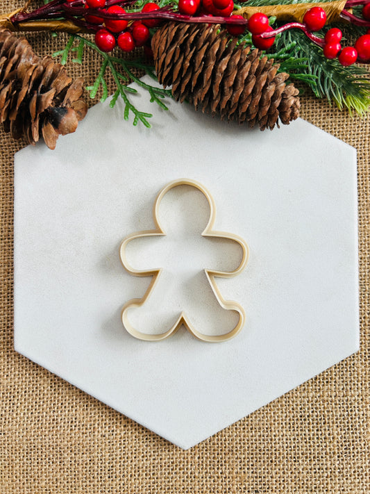 Gingerbread Man Ornament Polymer Clay Cutter