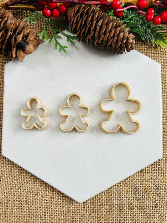 Gingerbread Man Polymer Clay Cutter 7 Sizes You Choose