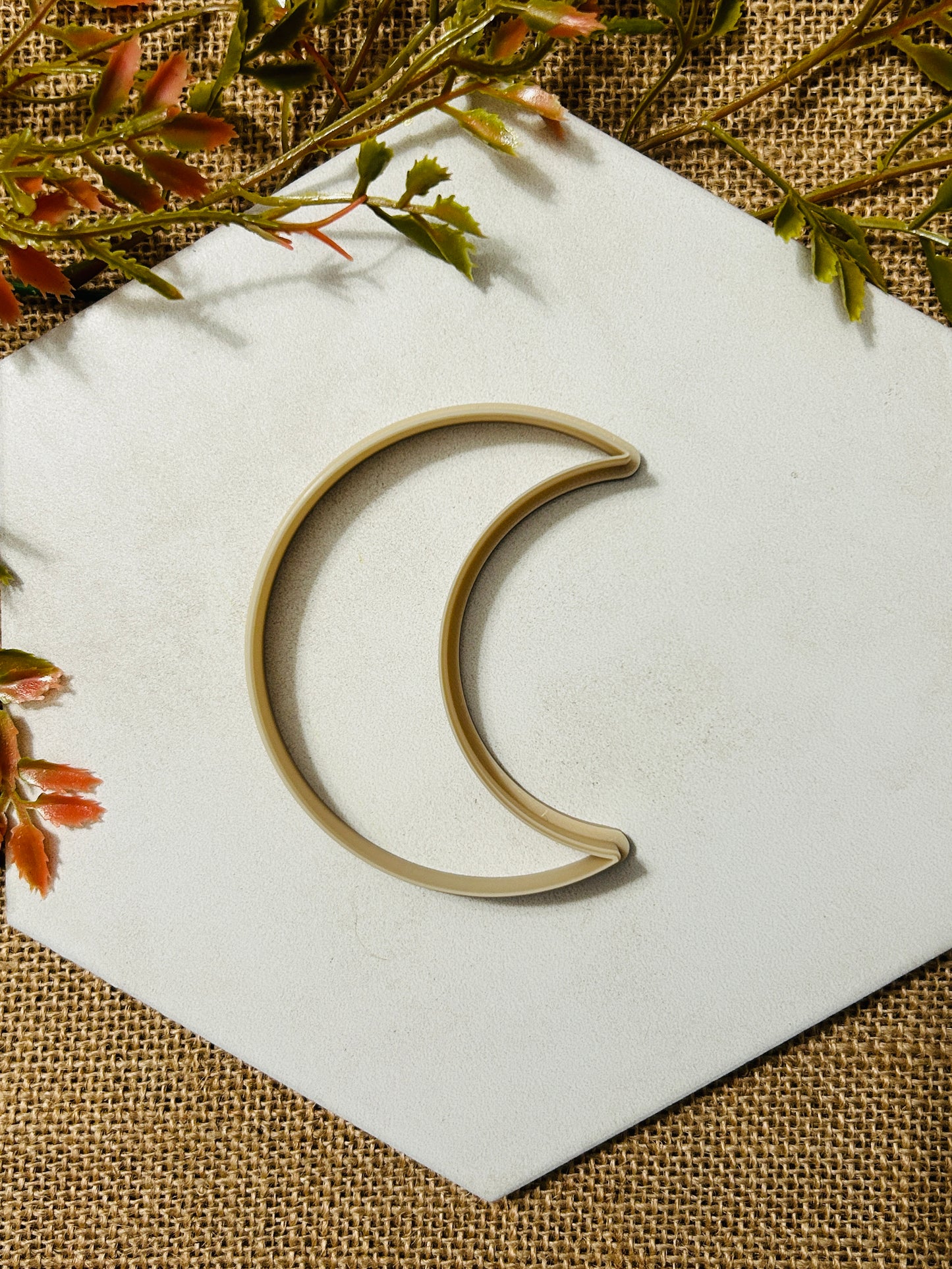 Crescent Moon Ornament Polymer Clay Cutter