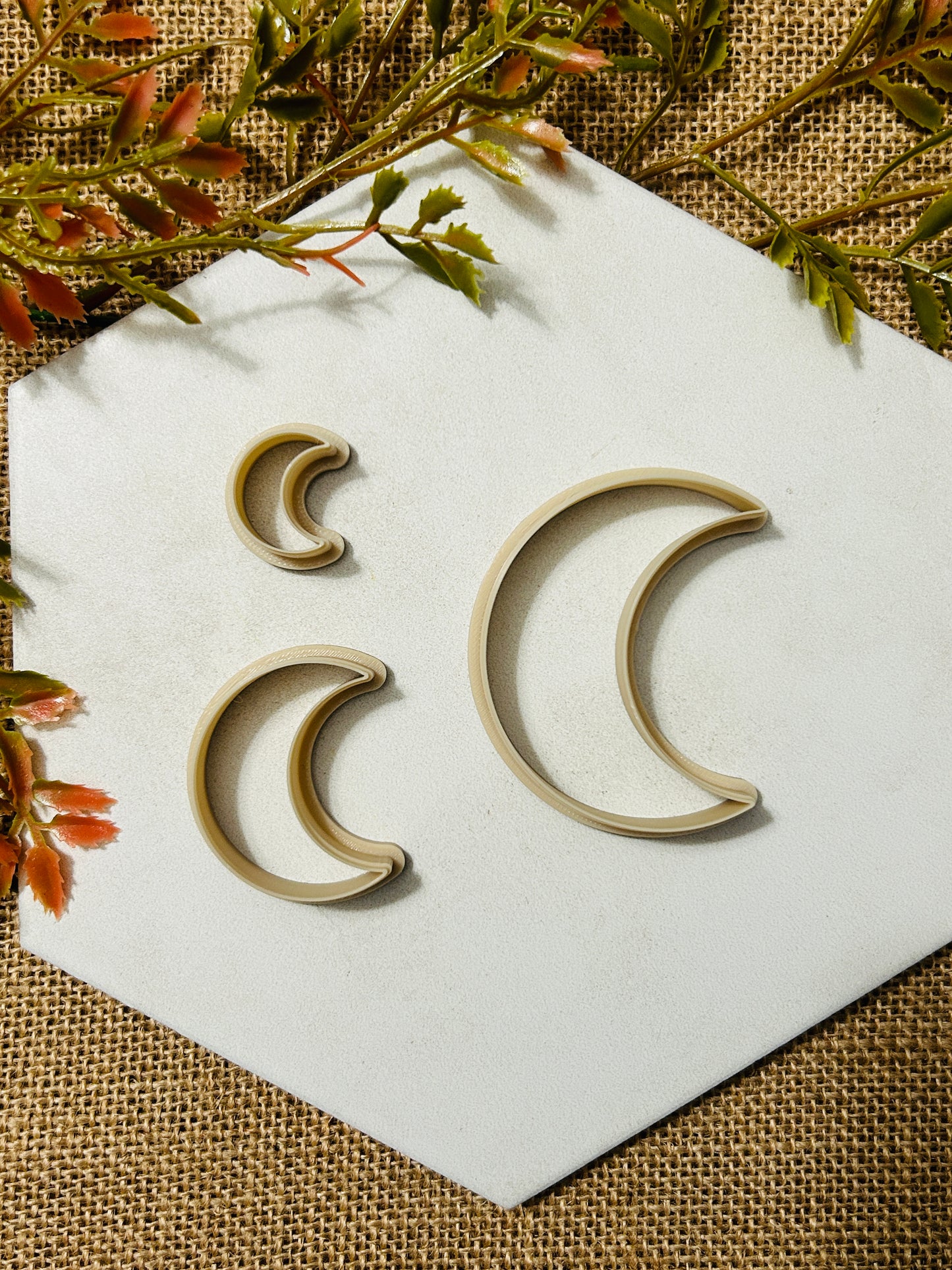 Crescent Moon Polymer Clay Cutter 6 Sizes You Choose