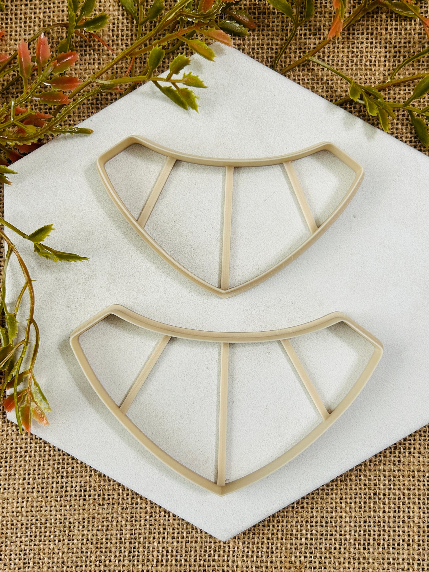 Jen’s Soft V Rounded Necklace Pendant Polymer Clay Cutter 2 Sizes YOU CHOOSE