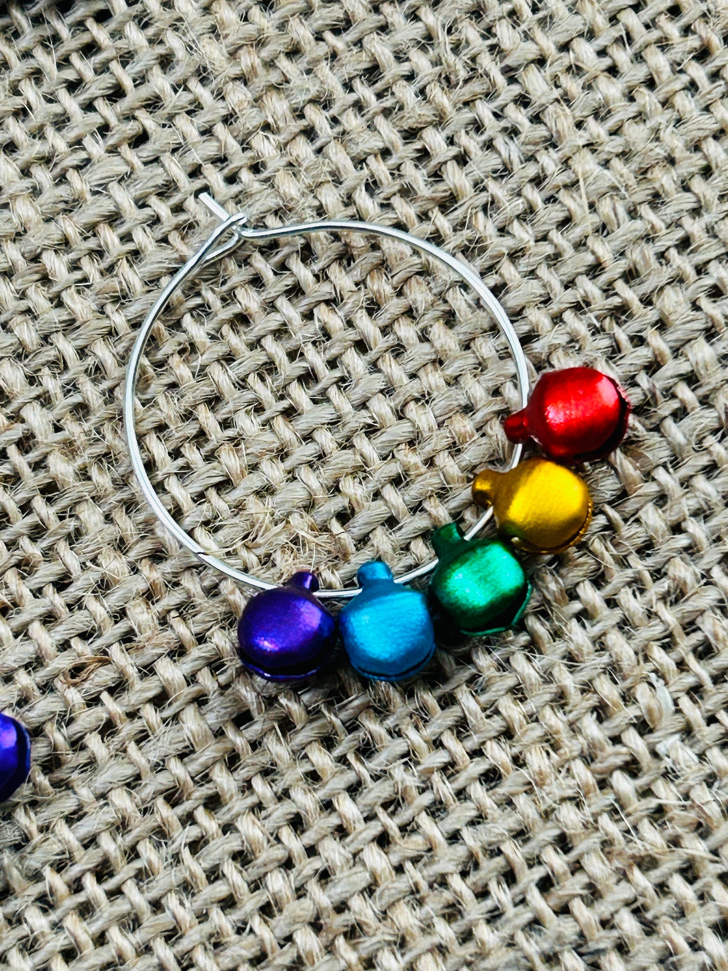 Colorful Bell Hoop Earrings 2 Colors To Choose From