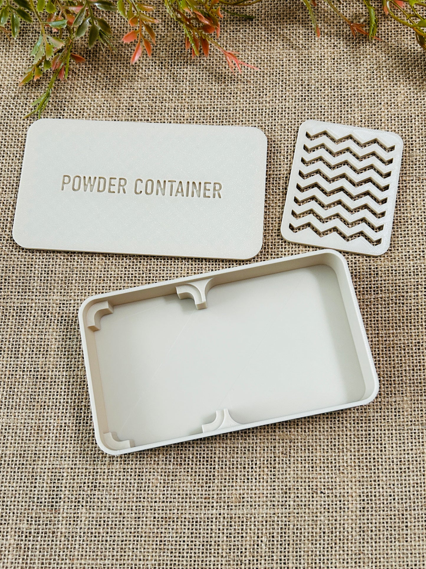 Cornstarch Powder Holder Container