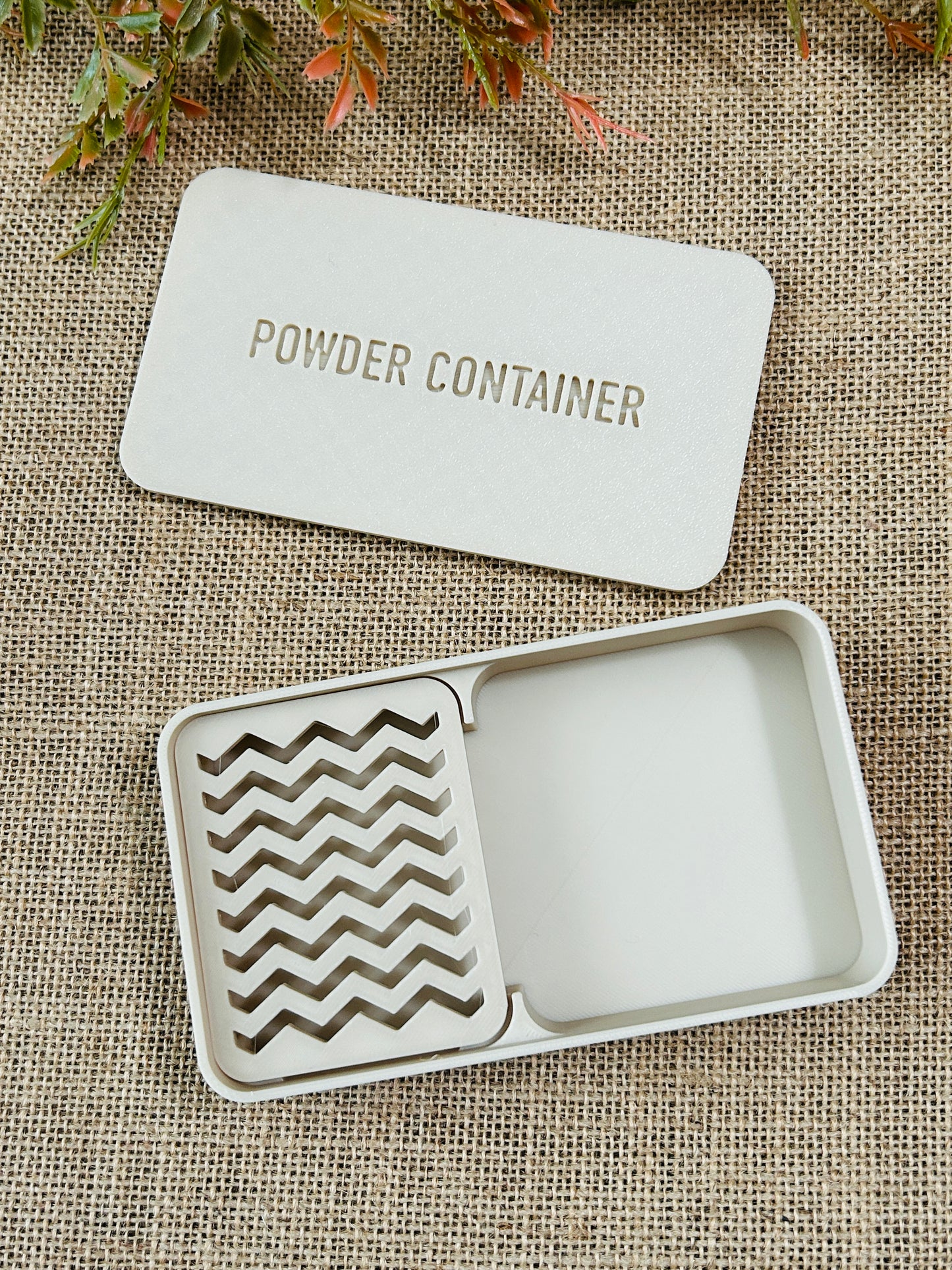 Cornstarch Powder Holder Container