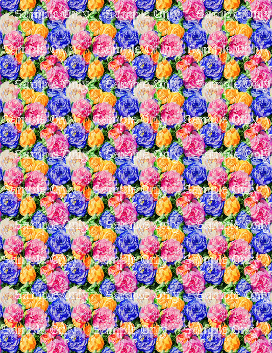 Impressionist Floral Image Sheet For Polymer Clay Transfer Decal DIGITAL FILE OR PRINTED IFL11