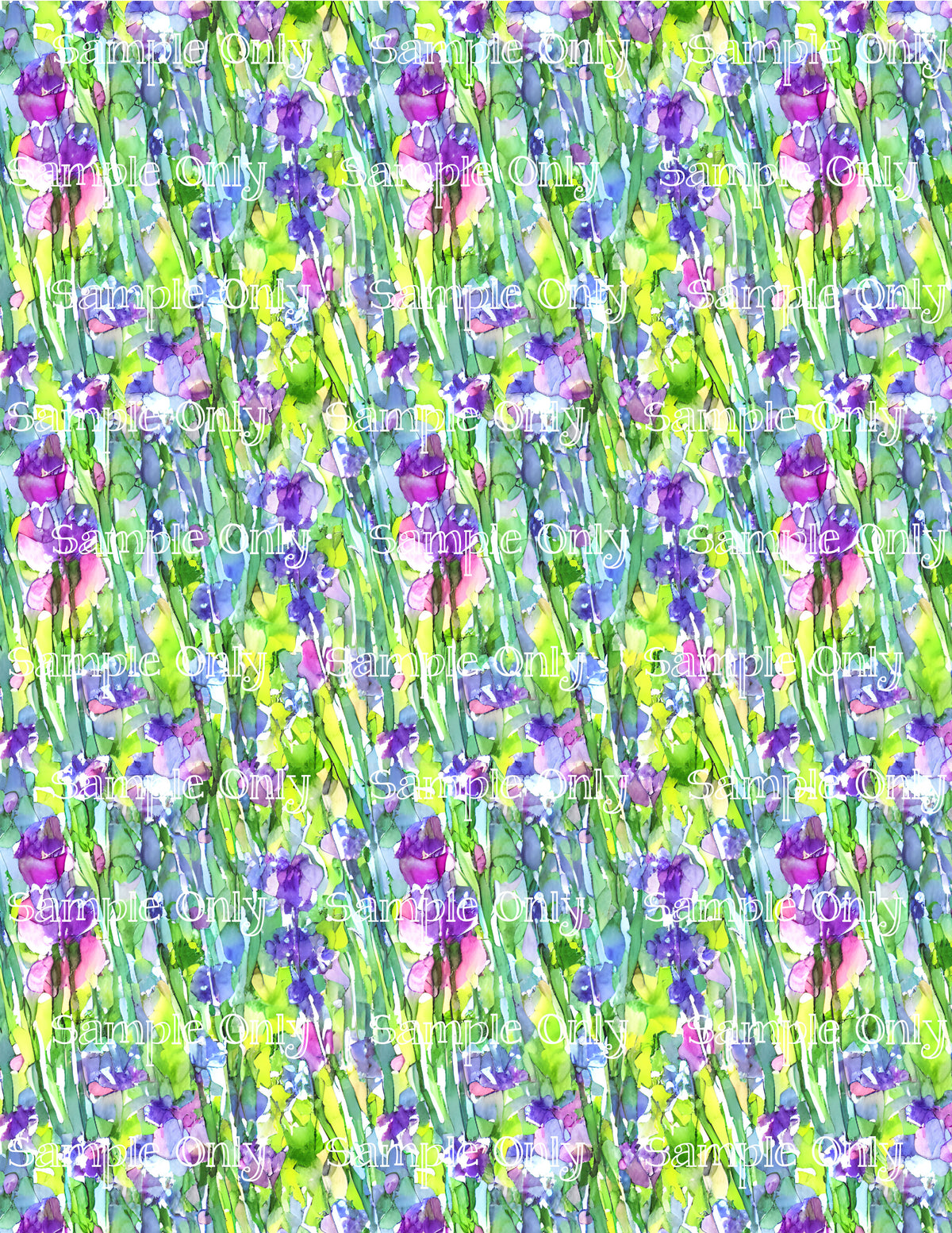Transferable Flower Patterns Impressionist Floral Flower Pattern Image Transfer Sheet For Polymer C ...