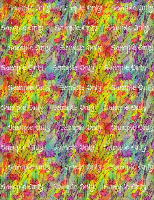 Impressionist Floral Flower Pattern Image Sheet For Polymer Clay Transfer Decal DIGITAL FILE OR PRINTED IFL16
