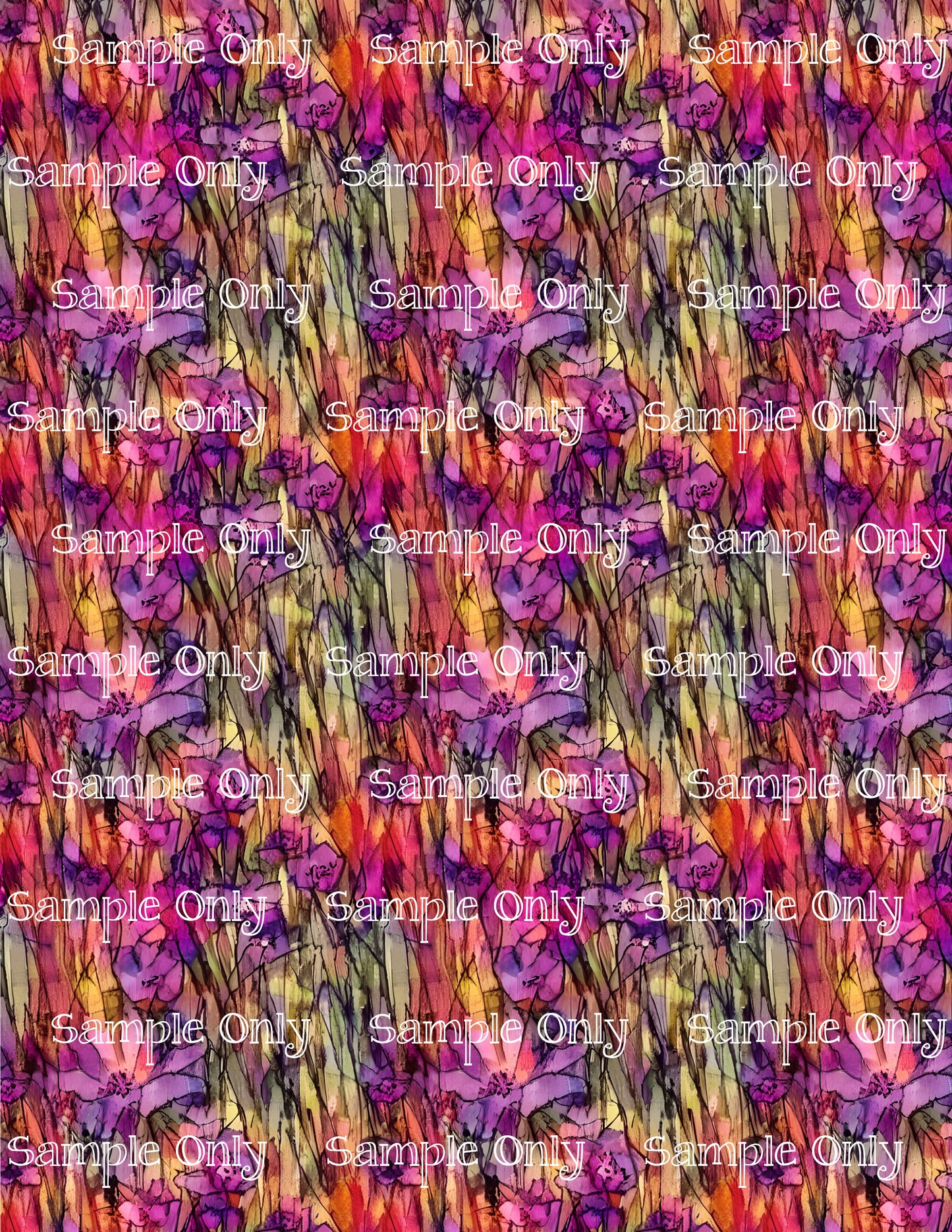 Impressionist Floral Flower Pattern Image Sheet For Polymer Clay Transfer Decal DIGITAL FILE OR PRINTED IFL19