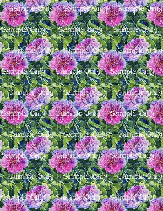 Impressionist Floral Image Sheet For Polymer Clay Transfer Decal DIGITAL FILE OR PRINTED IFL1