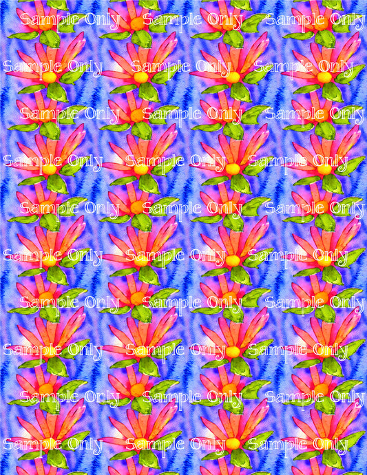 Impressionist Floral Flower Pattern Image Sheet For Polymer Clay Transfer Decal DIGITAL FILE OR PRINTED IFL20