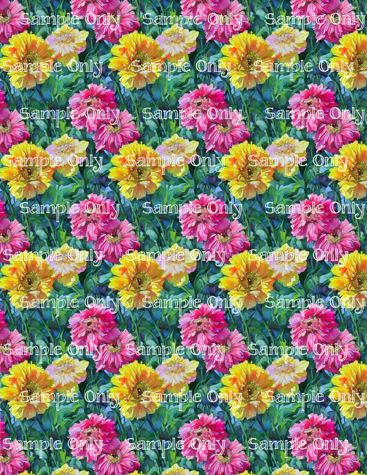 Impressionist Floral Image Sheet For Polymer Clay Transfer Decal DIGITAL FILE OR PRINTED IFL6