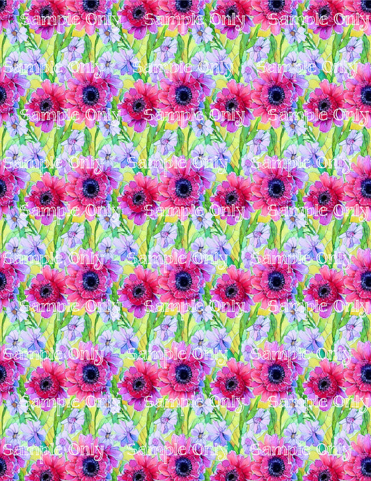 Impressionist Floral Image Sheet For Polymer Clay Transfer Decal DIGITAL FILE OR PRINTED IFL7