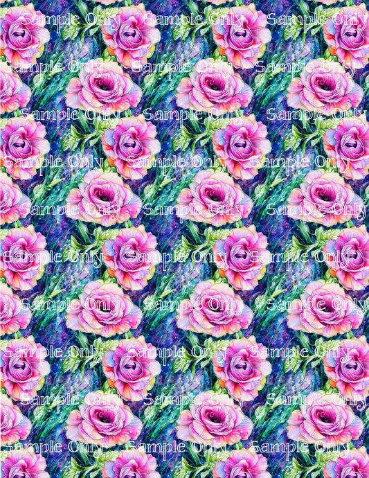 Impressionist Floral Image Sheet For Polymer Clay Transfer Decal DIGITAL FILE OR PRINTED IFL9