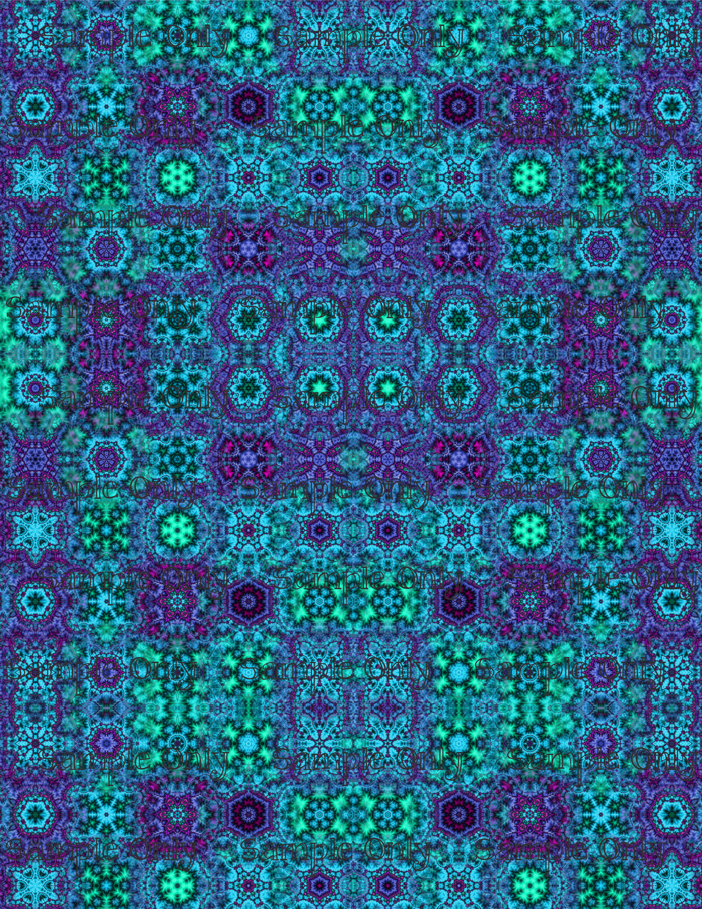 Kaleidescope Fractal Set 8 Pattern Image Transfer Sheet For Polymer Clay