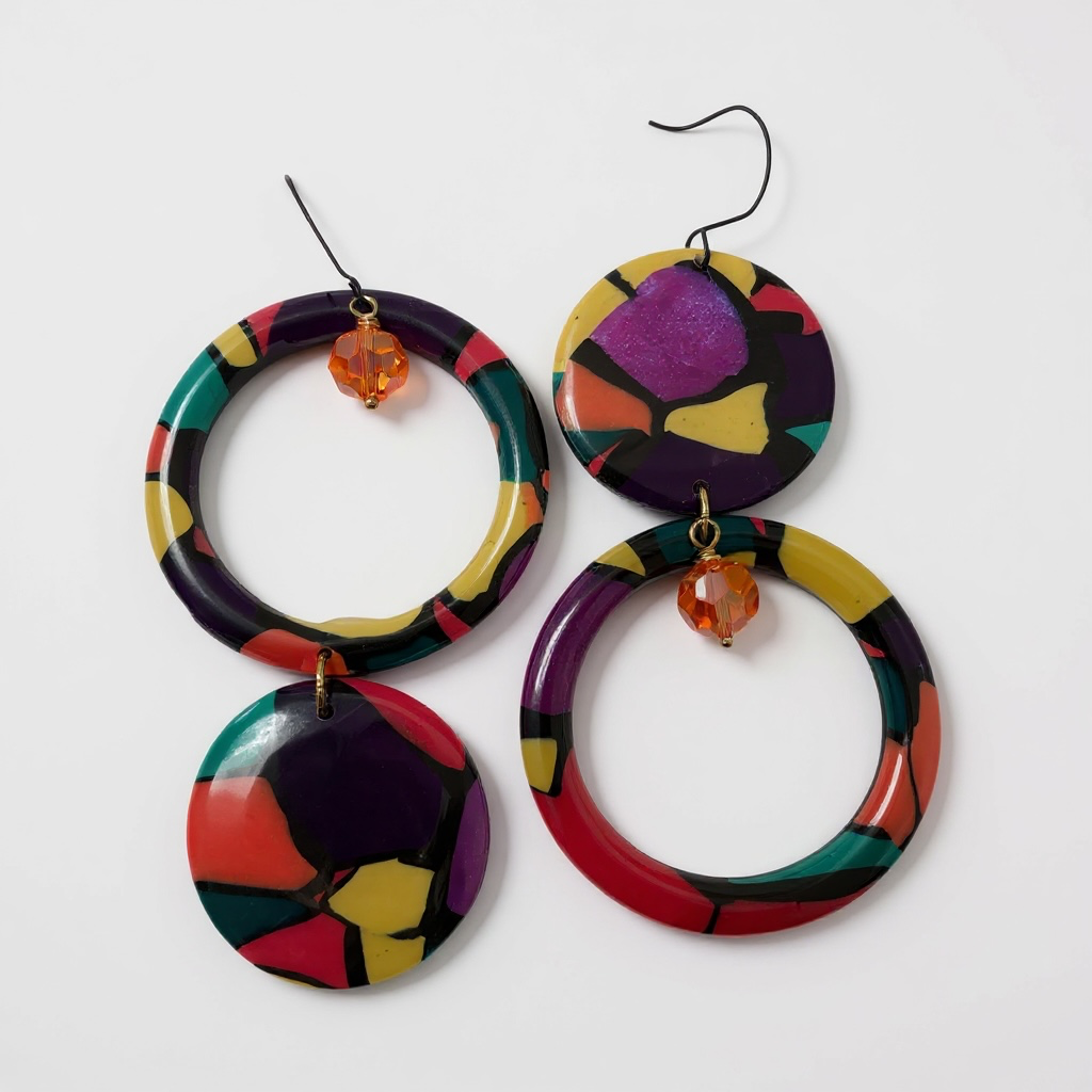 Round Cut Out Open Center Polymer Clay Cutter 5 Sizes You Choose