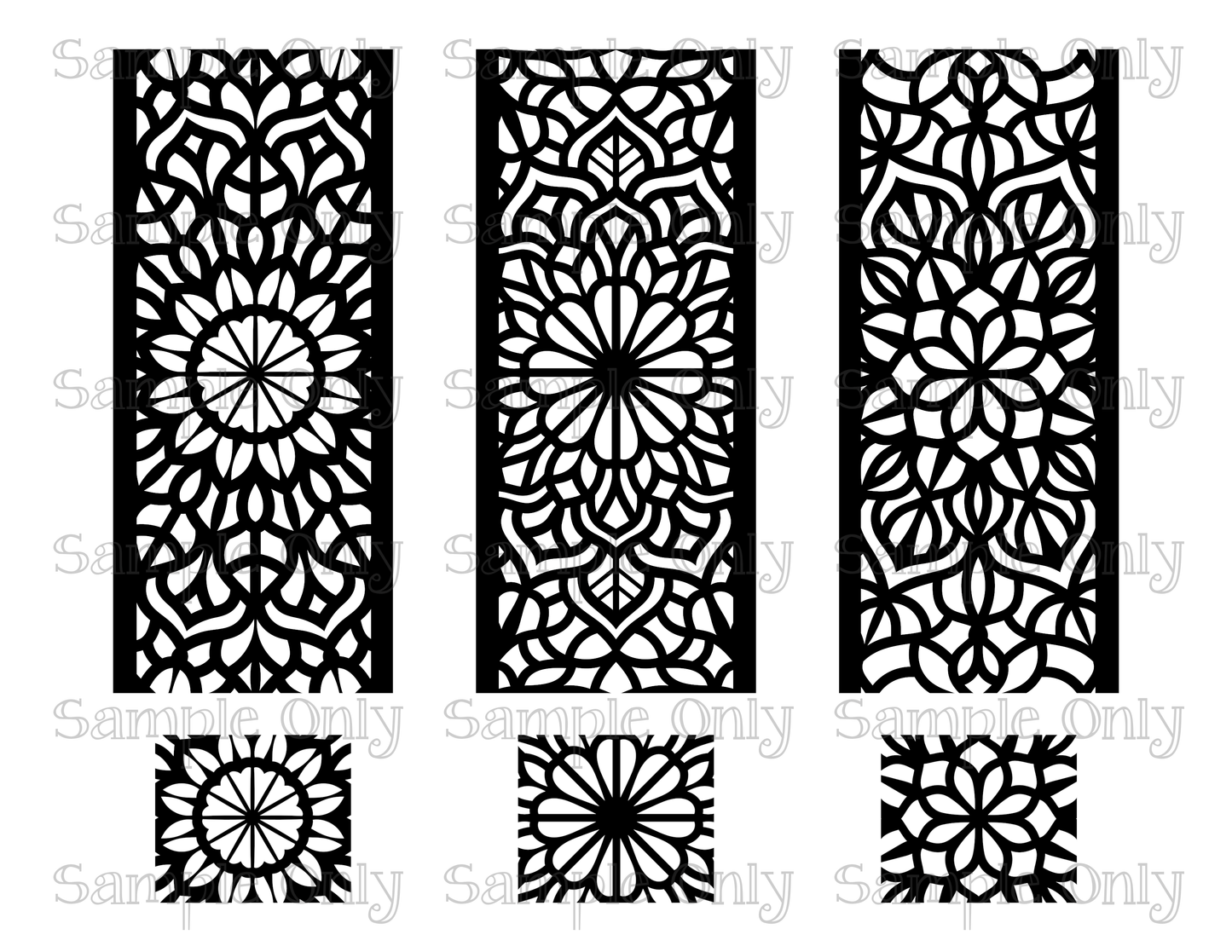 OJC X LLG Floral Kaleidoscope Image For Polymer Clay Transfer Sheet DIGITAL OR PRINTED