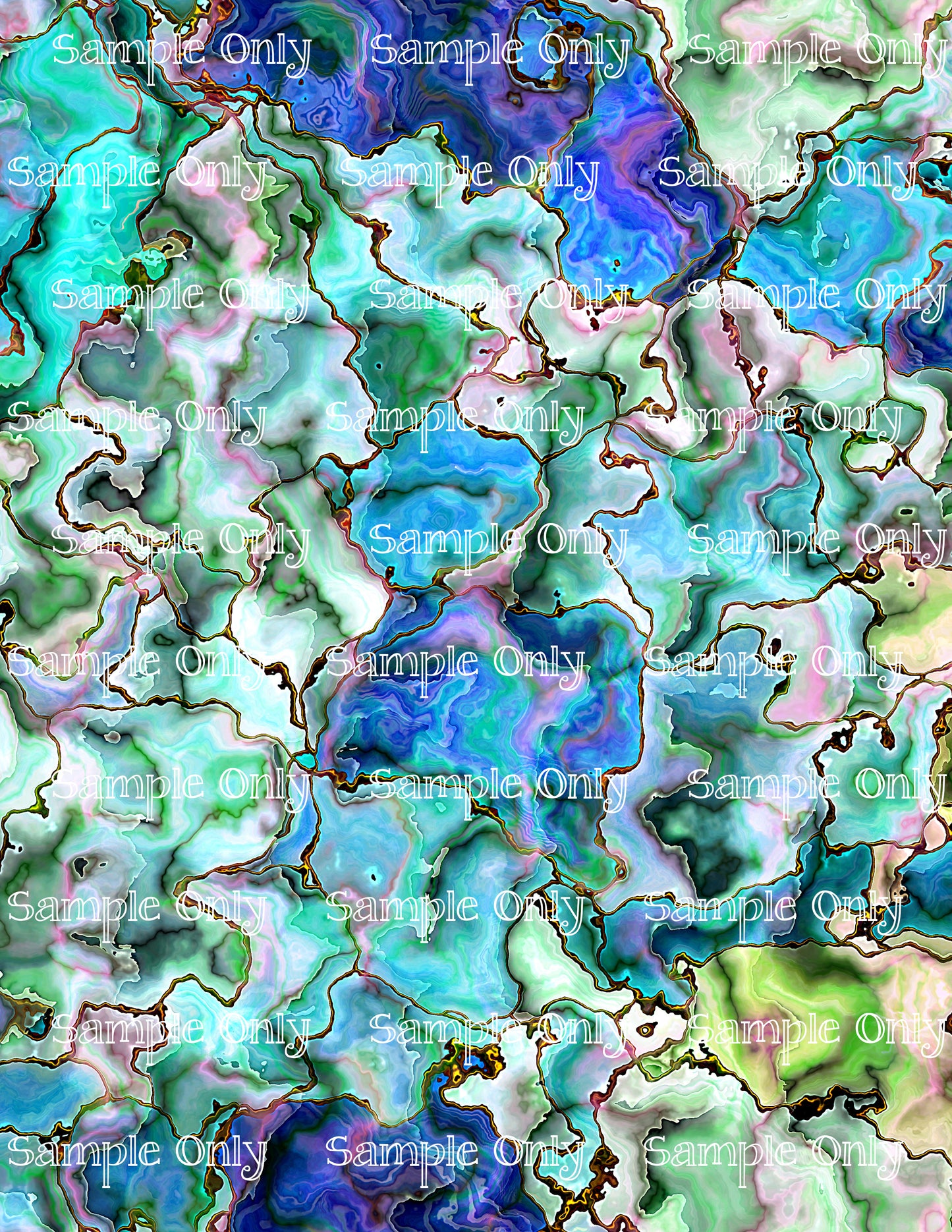 Colorful Oyster Shell Faux Abalone Seashell Pattern Image Sheet For Polymer Clay Transfer Decal DIGITAL FILE OR PRINTED OS04