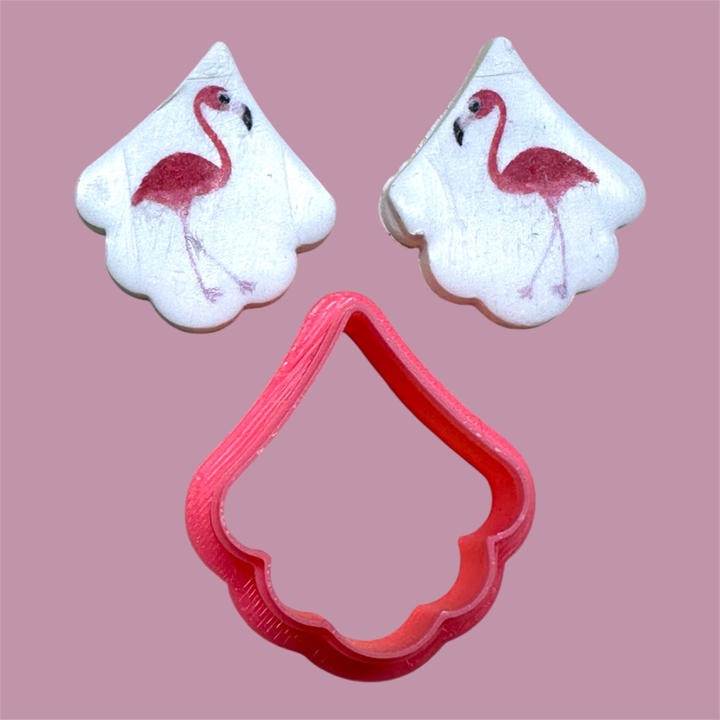 Scallop Petal Drop Outline or Cut Out Center Polymer Clay Cutter 10 Sizes and 2 Styles You Choose