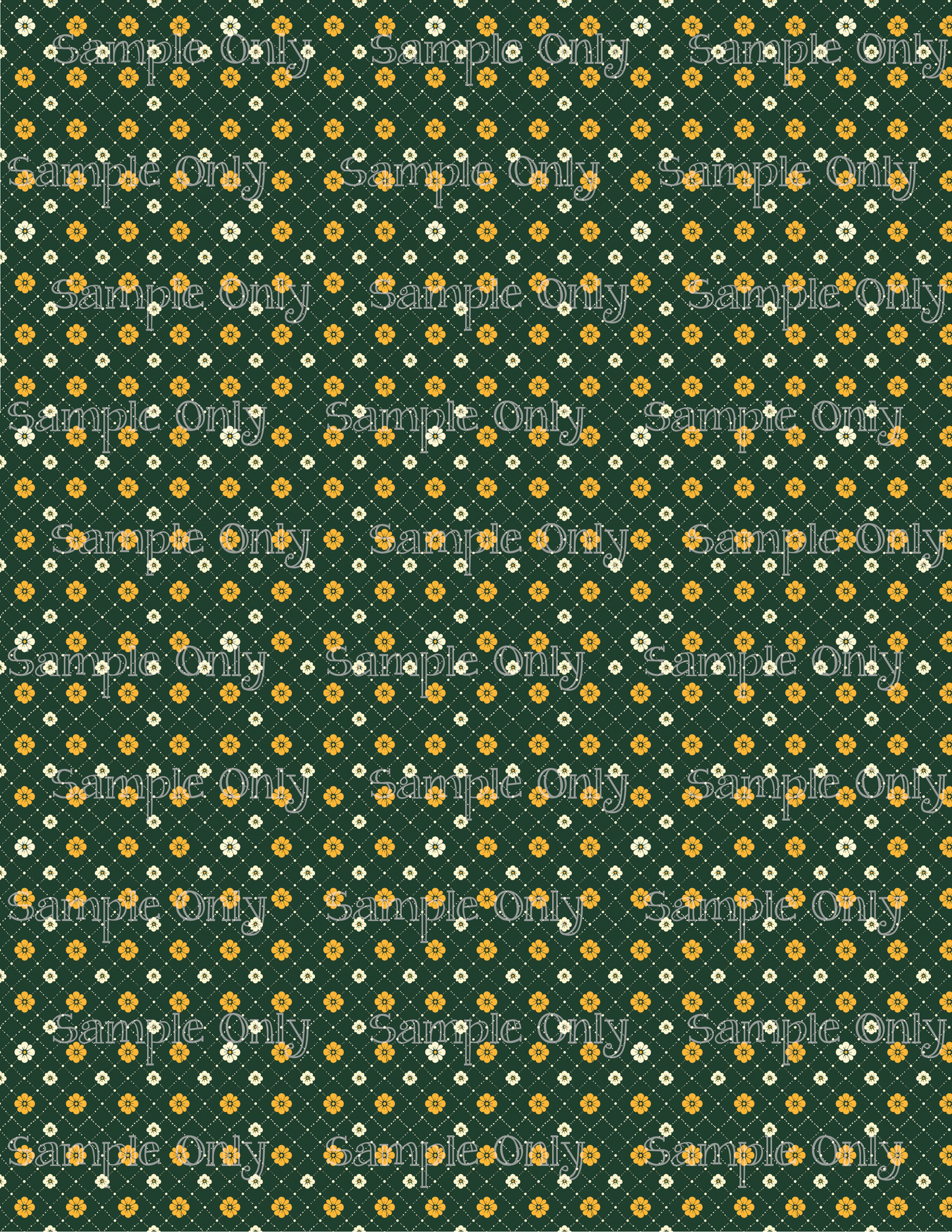 St. Patrick's Day Mini Floral Plaid Pattern Image Sheet For Polymer Clay Transfer Decal DIGITAL FILE OR PRINTED