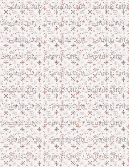 Winter Snowflakes 05 Pattern Image Sheet For Polymer Clay Transfer Decal DIGITAL FILE OR PRINTED