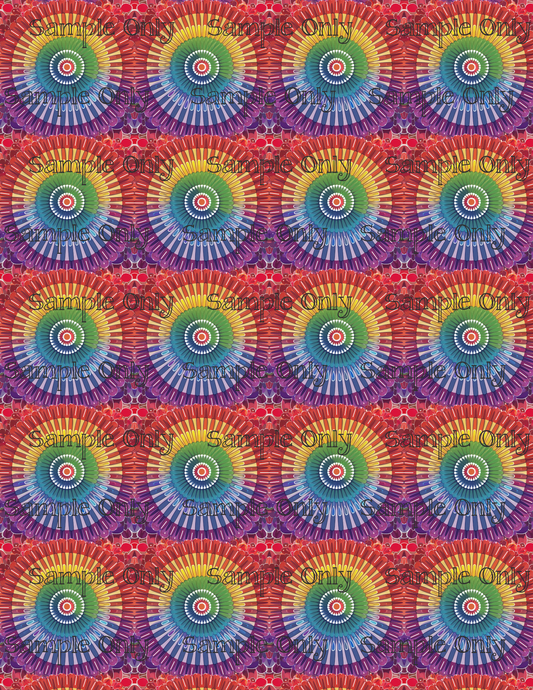 Spectral Mandala Set 2 Pattern Image Transfer Sheet For Polymer Clay