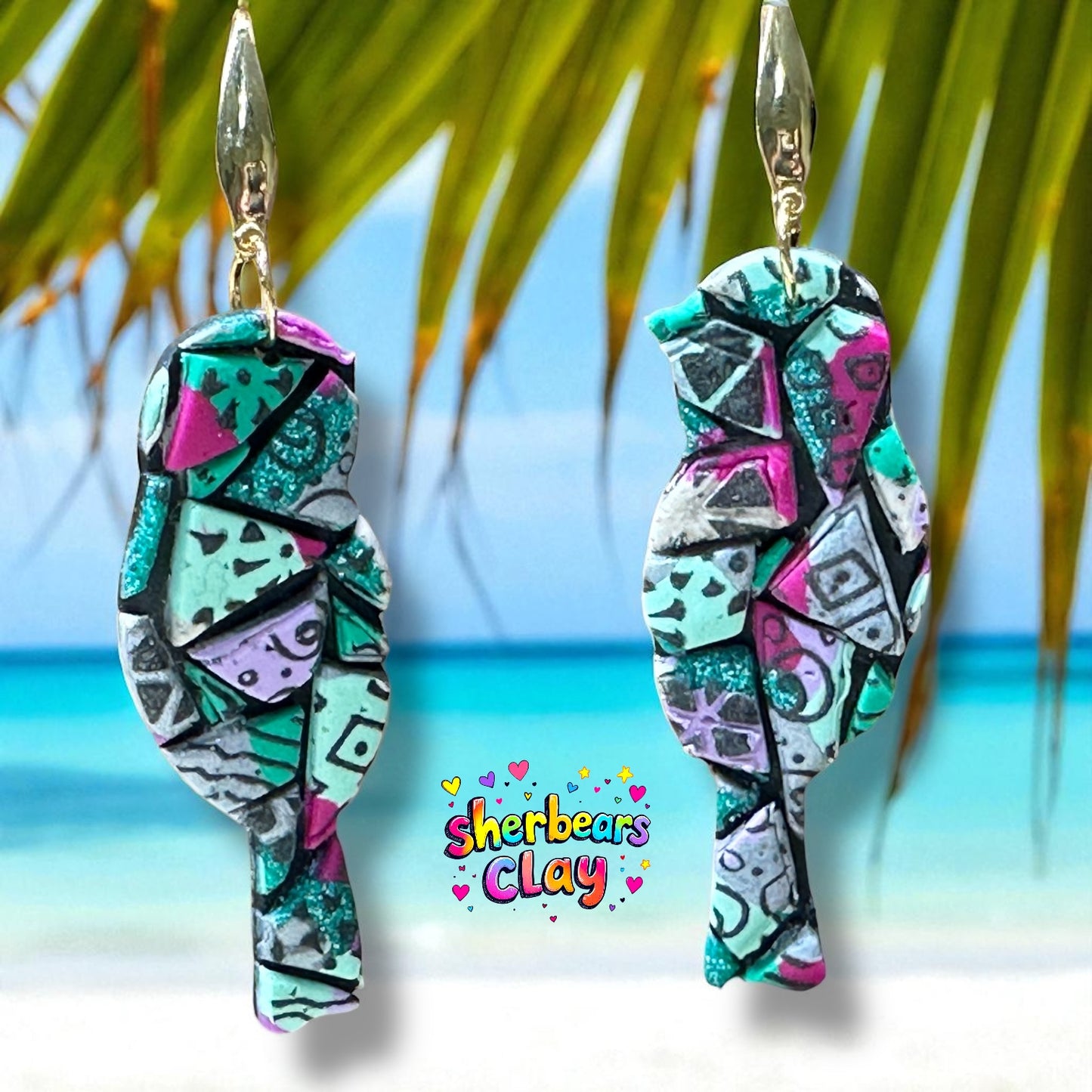 2pc Finch Bird Outline Cutter Set Polymer Clay Cutter 4 Sizes You Choose