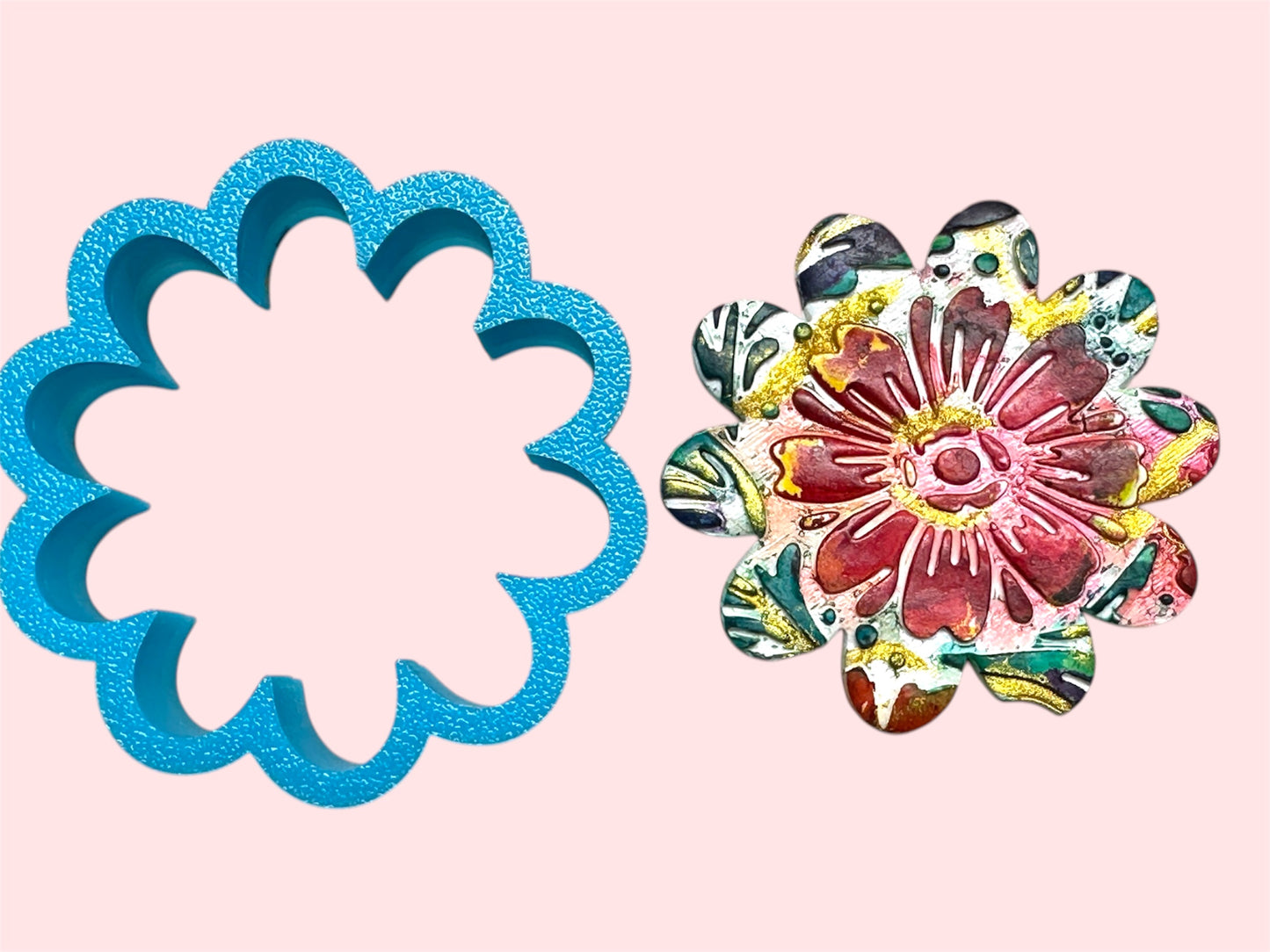 Scalloped Flower Outline Polymer Clay Cutter 10 Sizes You Choose