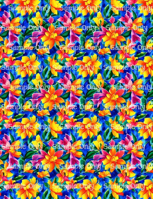 Wildflower Floral Pattern Image Sheet For Polymer Clay Transfer Decal DIGITAL FILE OR PRINTED WFF22