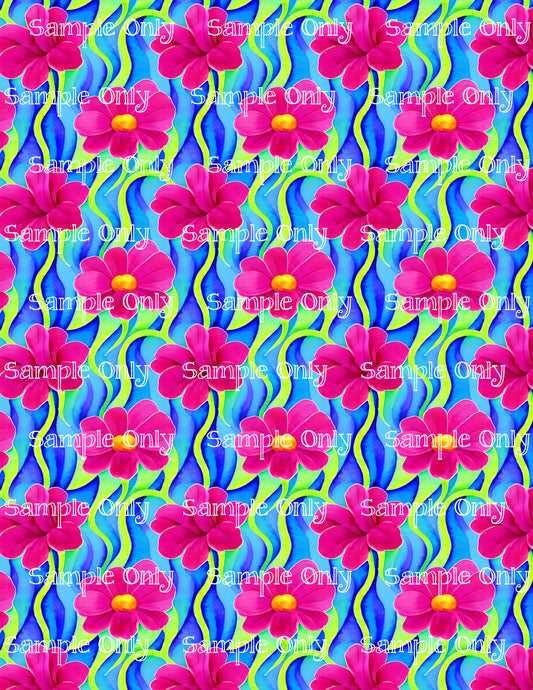 Wildflower Floral Pattern Image Sheet For Polymer Clay Transfer Decal DIGITAL FILE OR PRINTED WFF23