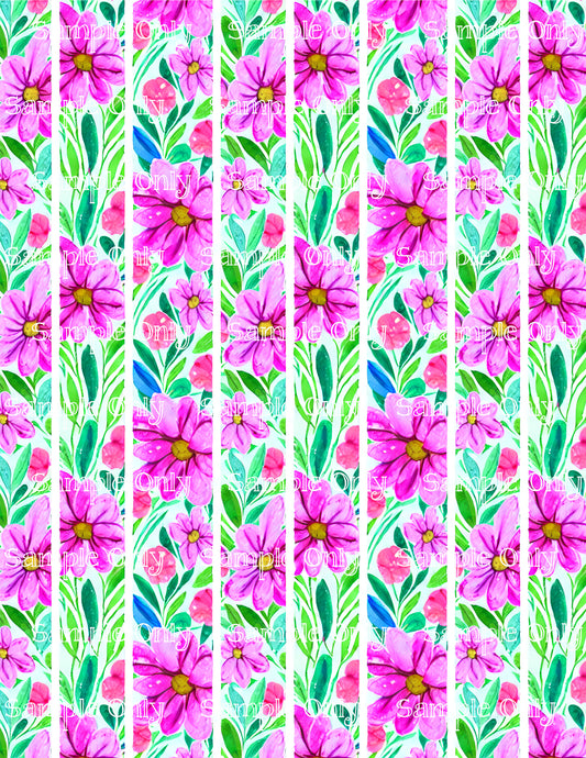 Wildflower Floral Pattern Image Sheet For Polymer Clay Transfer Decal DIGITAL FILE OR PRINTED WFF02