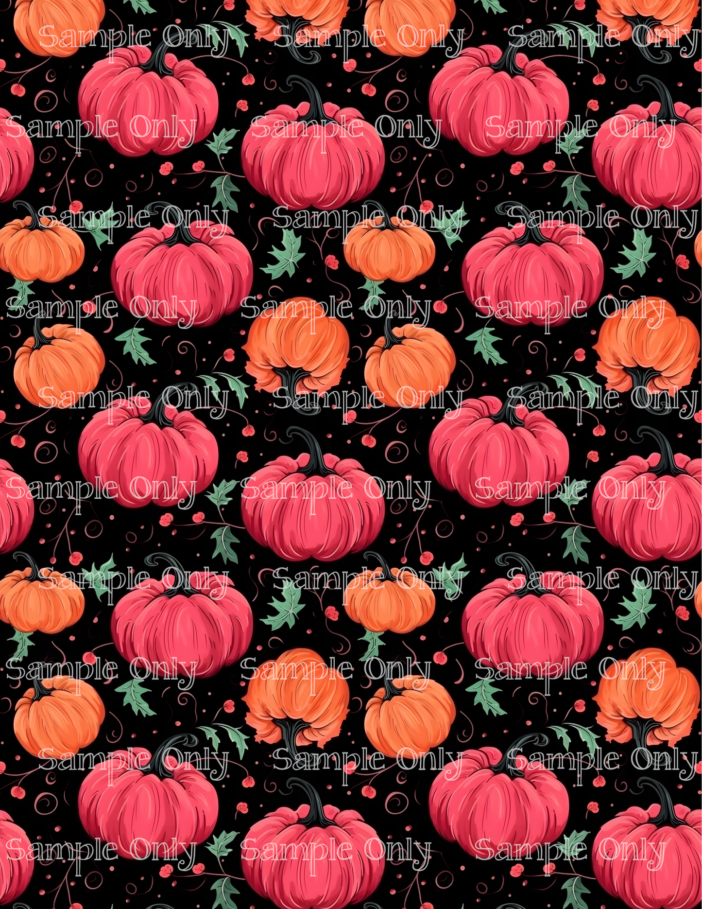 Halloween Pumpkins 05 Image Sheet For Polymer Clay Transfer Decal DIGITAL FILE OR PRINTED