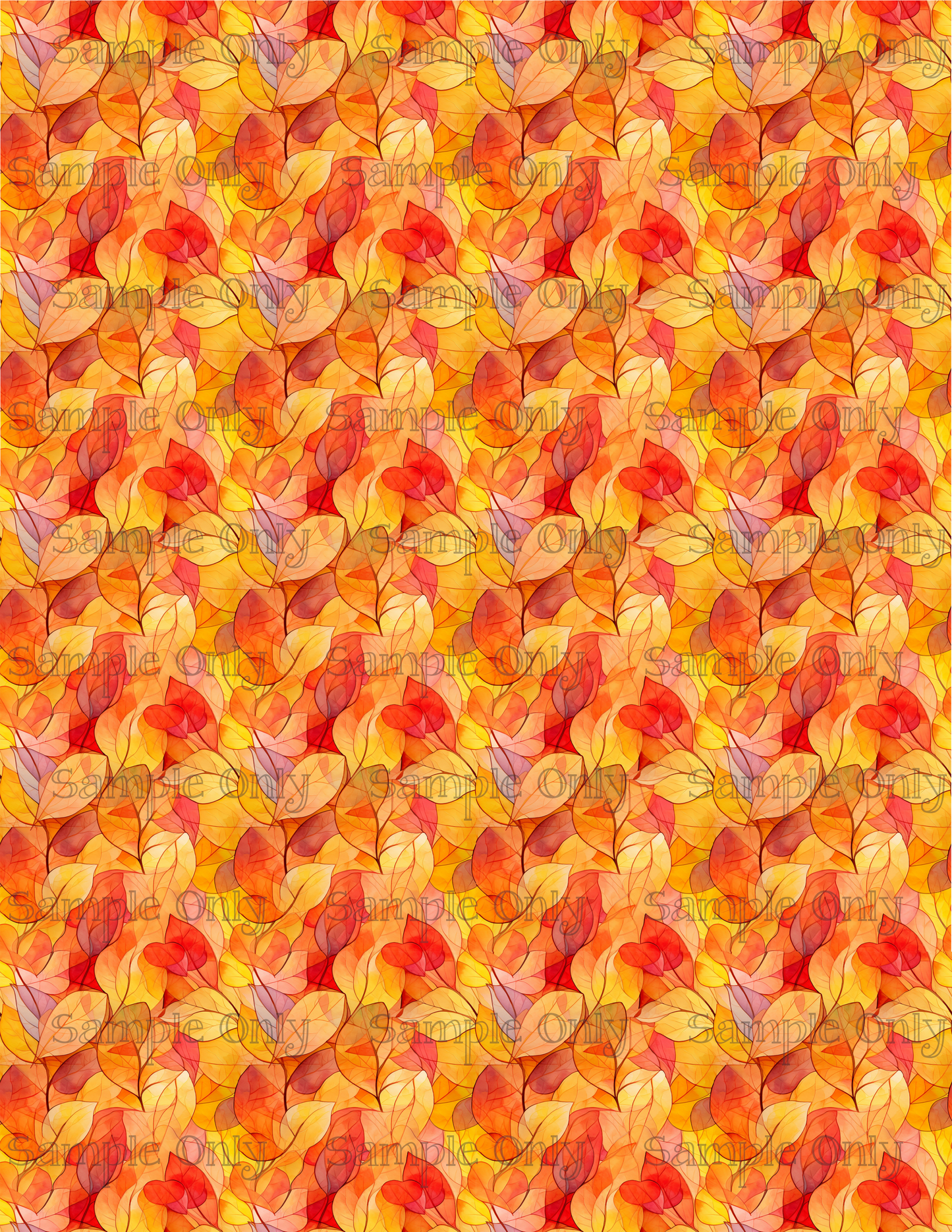 Autumn Leaves 03 Image Sheet For Polymer Clay Transfer Decal DIGITAL FILE OR PRINTED