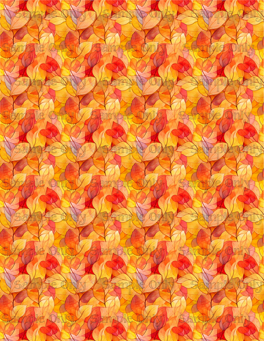 Autumn Leaves 03 Image Sheet For Polymer Clay Transfer Decal DIGITAL FILE OR PRINTED