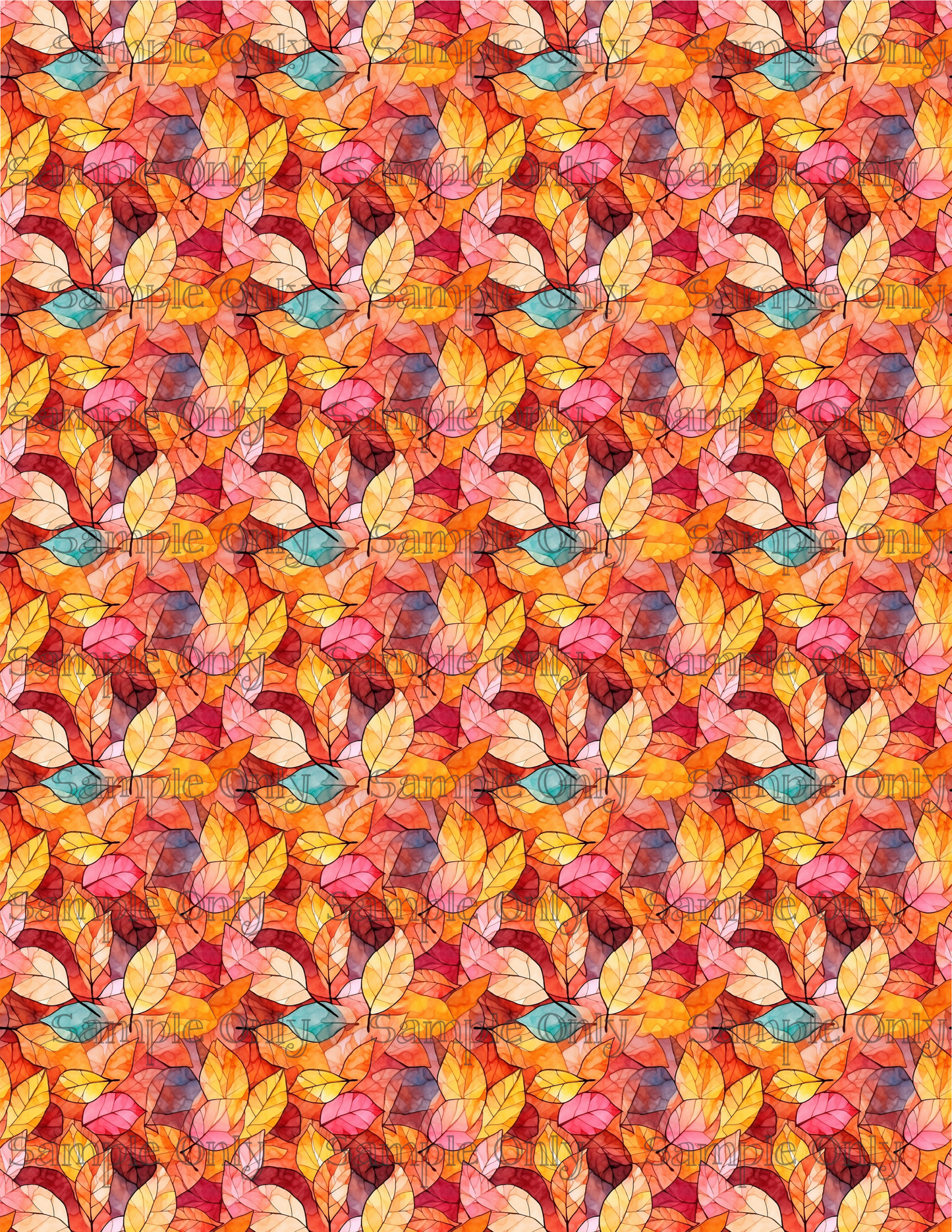 Autumn Leaves 04 Image Sheet For Polymer Clay Transfer Decal DIGITAL FILE OR PRINTED