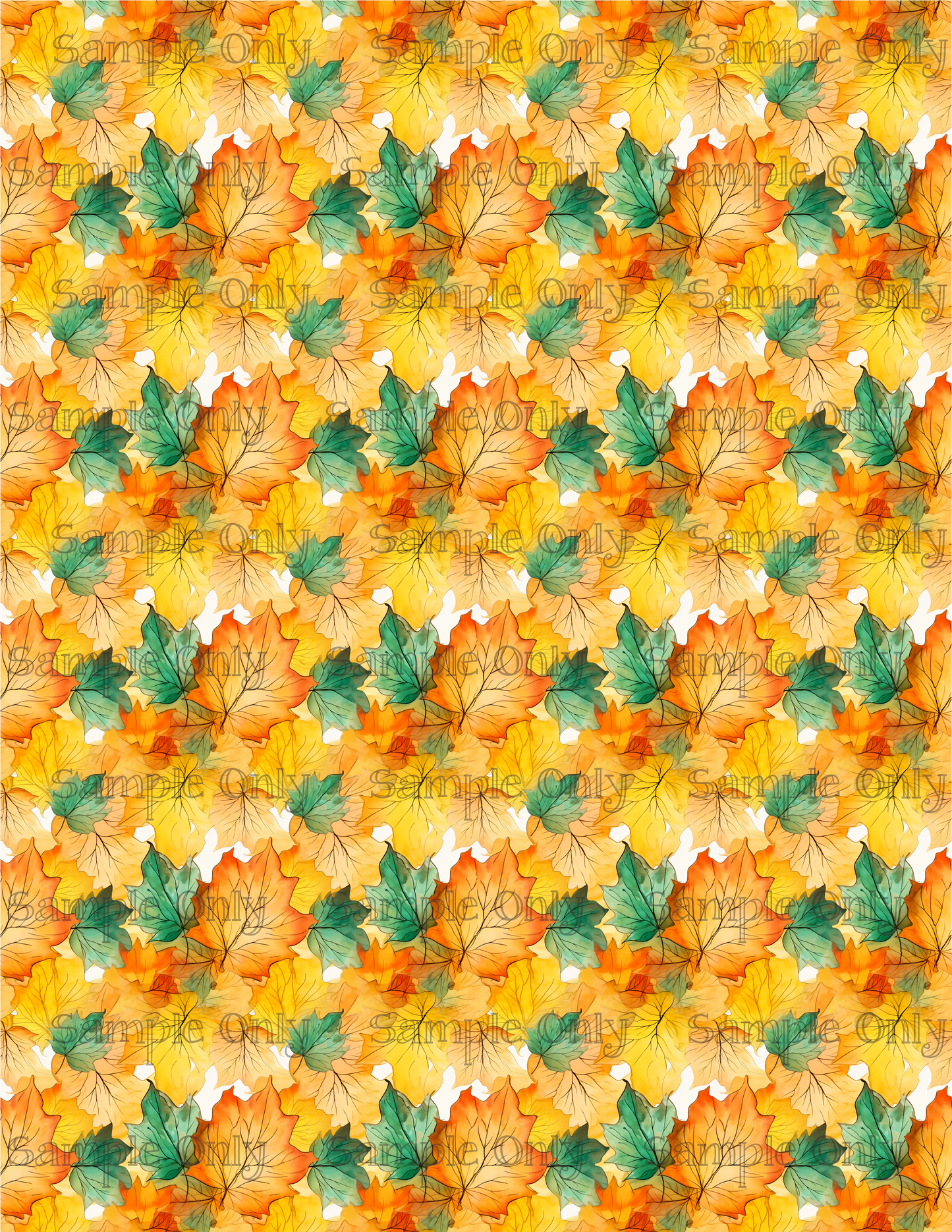 Autumn Leaves 05 Image Sheet For Polymer Clay Transfer Decal DIGITAL FILE OR PRINTED