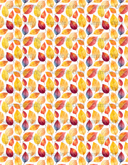 Autumn Leaves 07 Image Sheet For Polymer Clay Transfer Decal DIGITAL FILE OR PRINTED