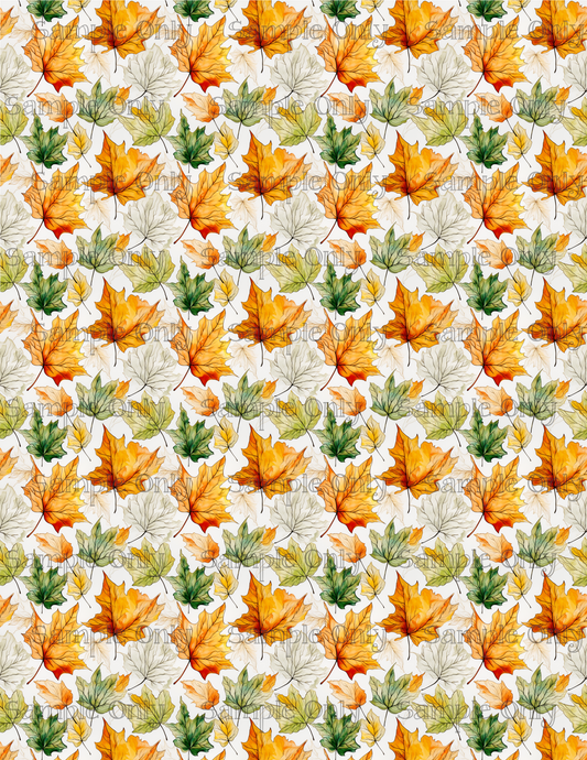 Autumn Leaves 09 Image Sheet For Polymer Clay Transfer Decal DIGITAL FILE OR PRINTED