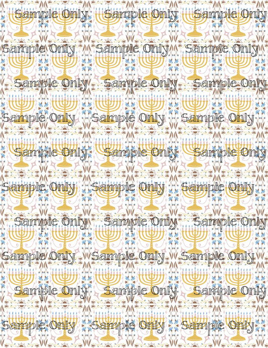 Hanukkah Pattern 102 Image Sheet For Polymer Clay Transfer Decal DIGITAL FILE OR PRINTED