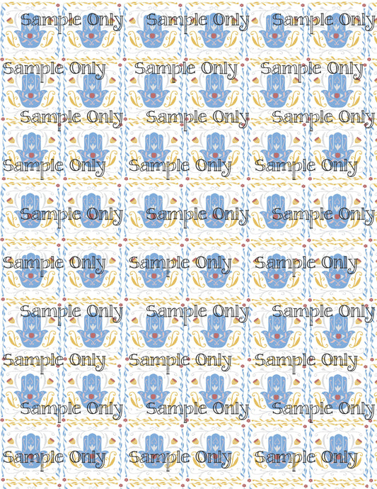 Hanukkah Pattern 103 Image Sheet For Polymer Clay Transfer Decal DIGITAL FILE OR PRINTED