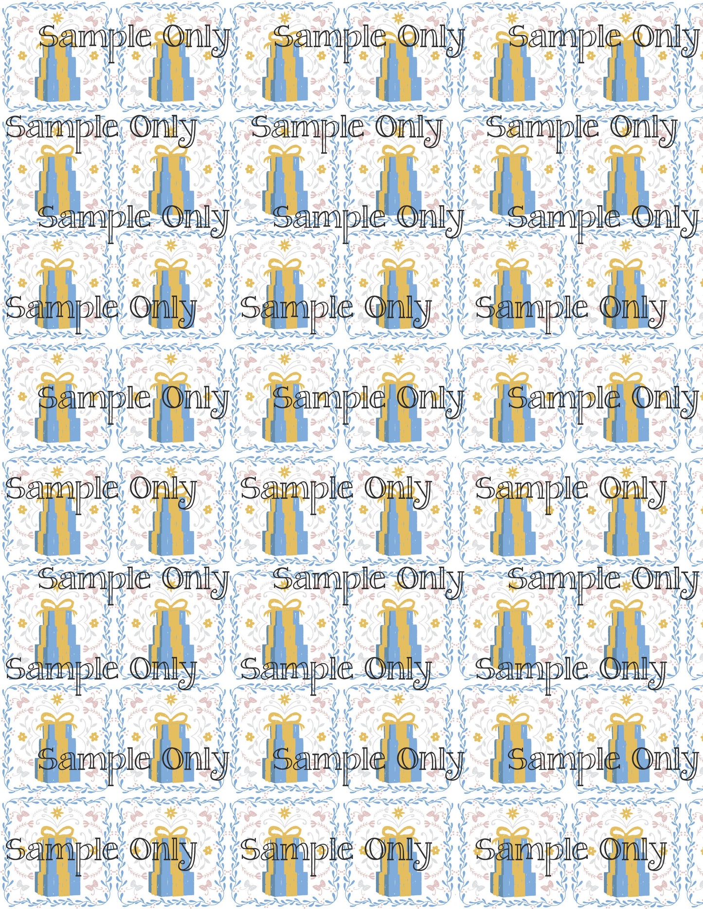 Hanukkah Pattern 104 Image Sheet For Polymer Clay Transfer Decal DIGITAL FILE OR PRINTED