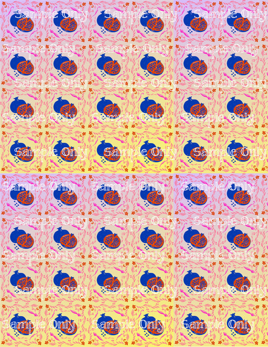 Hanukkah Pattern 15 Image Sheet For Polymer Clay Transfer Decal DIGITAL FILE OR PRINTED