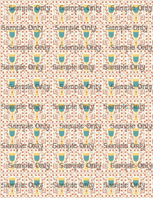 Hanukkah Pattern 21 Image Sheet For Polymer Clay Transfer Decal DIGITAL FILE OR PRINTED