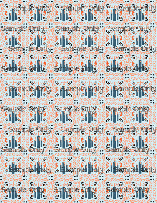 Hanukkah Pattern 26 Image Sheet For Polymer Clay Transfer Decal DIGITAL FILE OR PRINTED