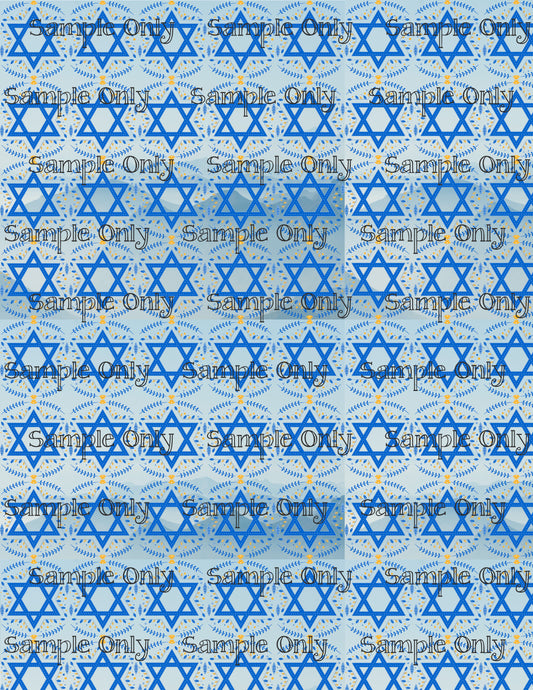 Hanukkah Pattern 34 Image Sheet For Polymer Clay Transfer Decal DIGITAL FILE OR PRINTED