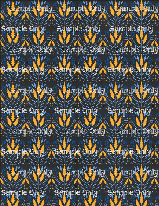 Hanukkah Pattern 35 Image Sheet For Polymer Clay Transfer Decal DIGITAL FILE OR PRINTED