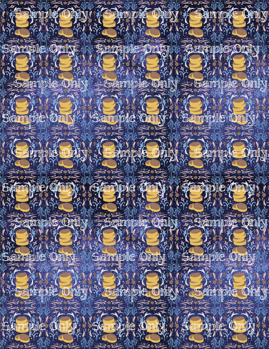 Hanukkah Pattern 39 Image Sheet For Polymer Clay Transfer Decal DIGITAL FILE OR PRINTED